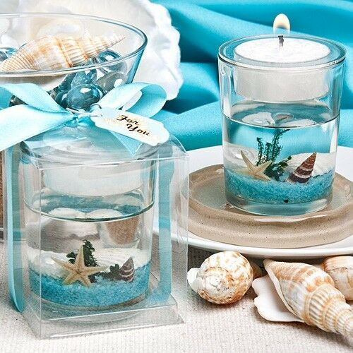 Beach Wedding Party Favors
 Beach Themed Candle Favor Wedding Bridal Shower Gift