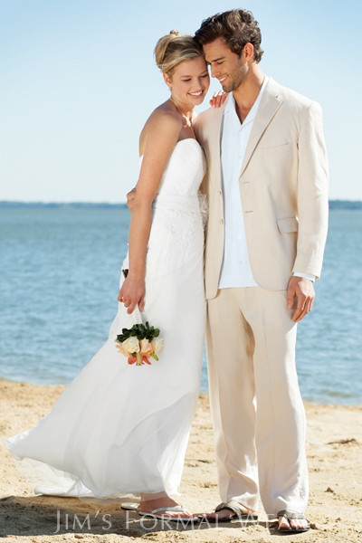 Beach Wedding Suits For Groom
 Ivory Linen Suits Beach Wedding Suits For Men Tailored