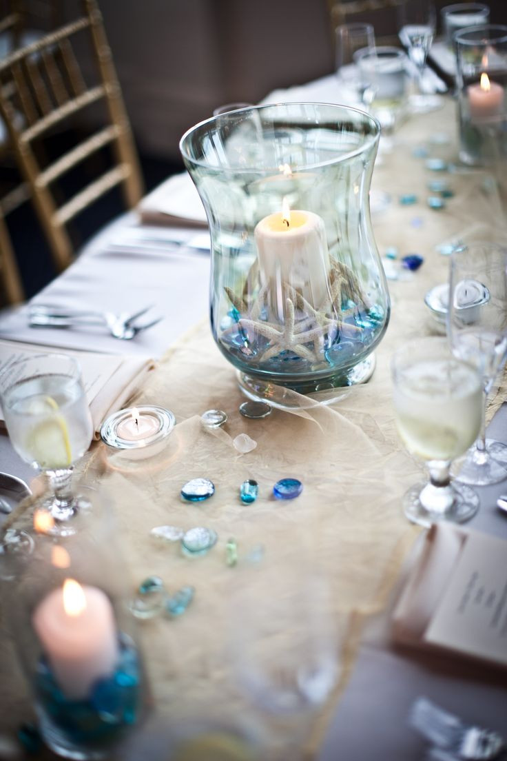 Beach Wedding Table Decorations
 Pinterest Discover and save creative ideas
