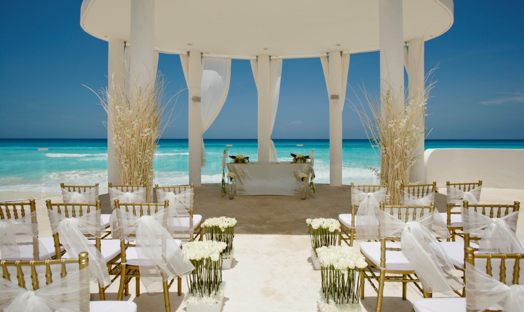 Beach Wedding Venues
 ALL INCLUSIVE LE BLANC SPA PALACE RESORT CANCUN MEXICO
