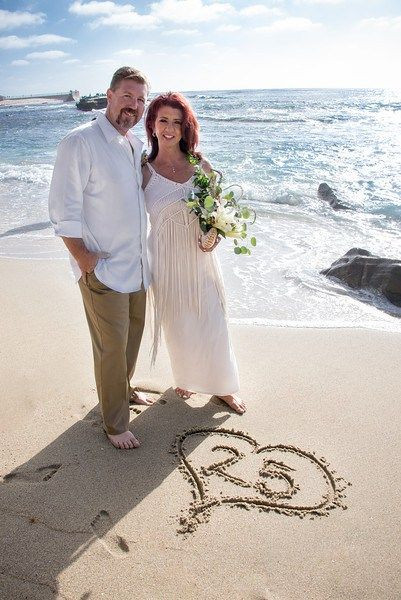 Beach Wedding Vows
 La Jolla Cove – 25th Wedding Anniversary Vow Renewal at