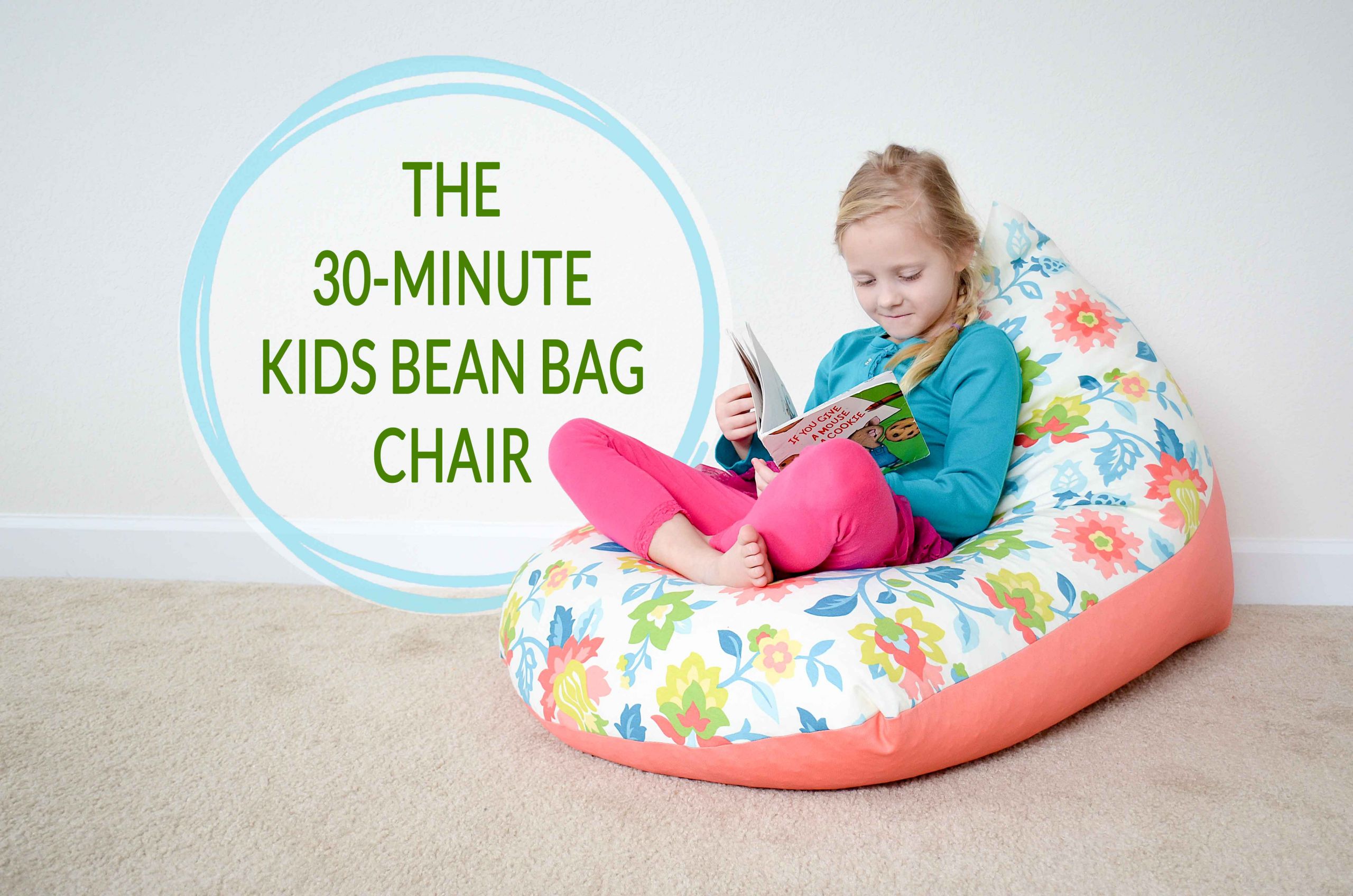 Bean Bag Chair For Kids
 DIY Sew a Kids Bean Bag Chair in 30 Minutes Project Nursery