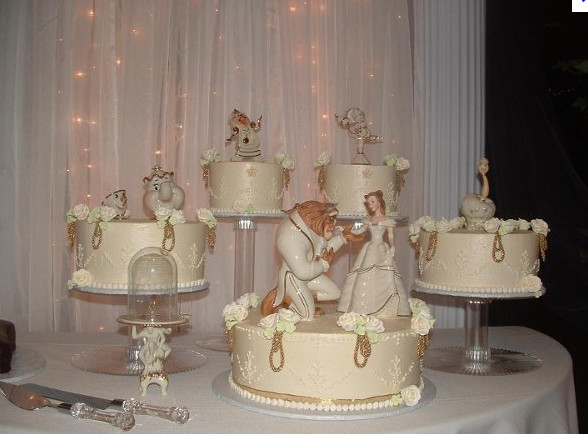 Beauty And The Beast Wedding Cake Topper
 It s A Wonderful Life Beauty and the Beast Wedding