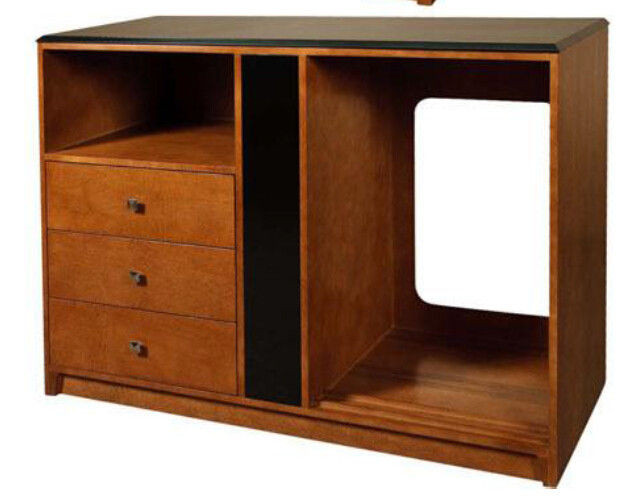 Bedroom Refrigerator Cabinet
 wooden HPL top hotel bedroom furniture dresser chest TV