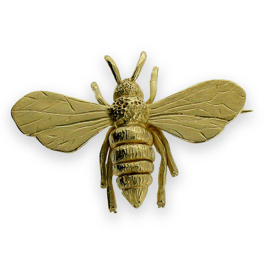 Bee Brooches
 gold vermeil honey bee brooch by will bishop jewellery
