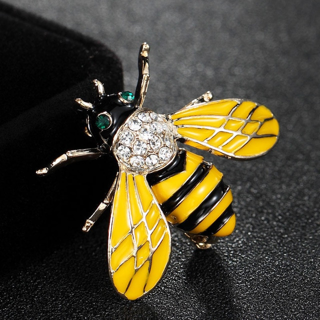 Bee Brooches
 Aliexpress Buy 2018 New Year Yellow Bee Brooches For