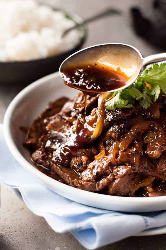 Beef Chinese Recipes
 Chinese Beef with Honey Black Pepper Sauce