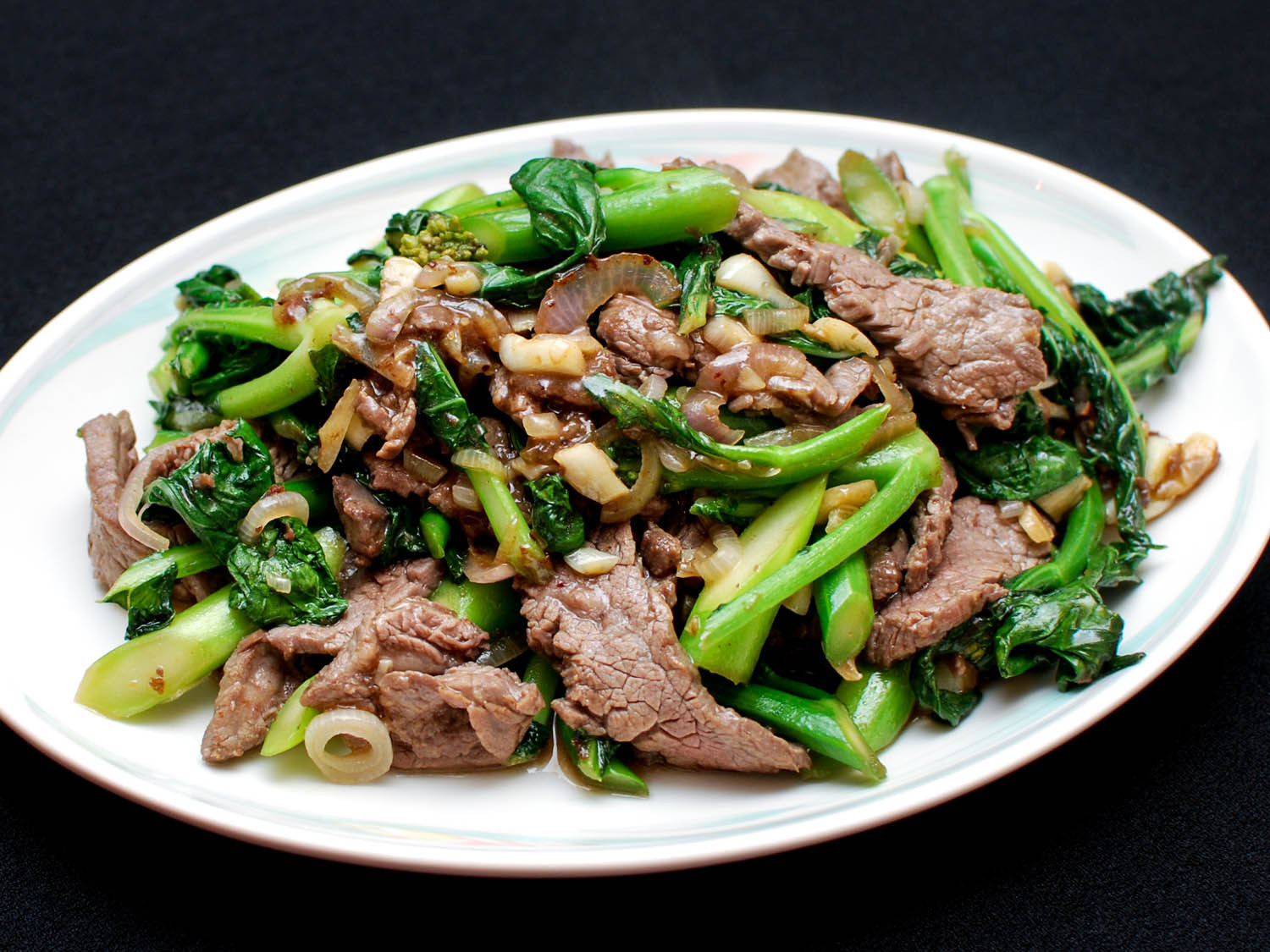 Beef Chinese Recipes
 Stir Fried Beef With Chinese Broccoli Recipe