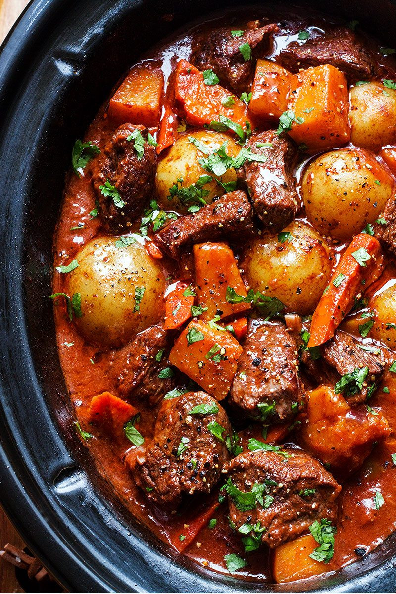 Beef Chuck Slow Cooker Recipes
 Slow Cooker Beef Stew Recipe with Butternut Carrot and