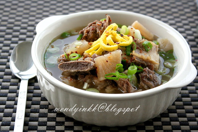 Beef Rib Soup
 Table for 2 or more Galbitang Korean Beef Rib Soup