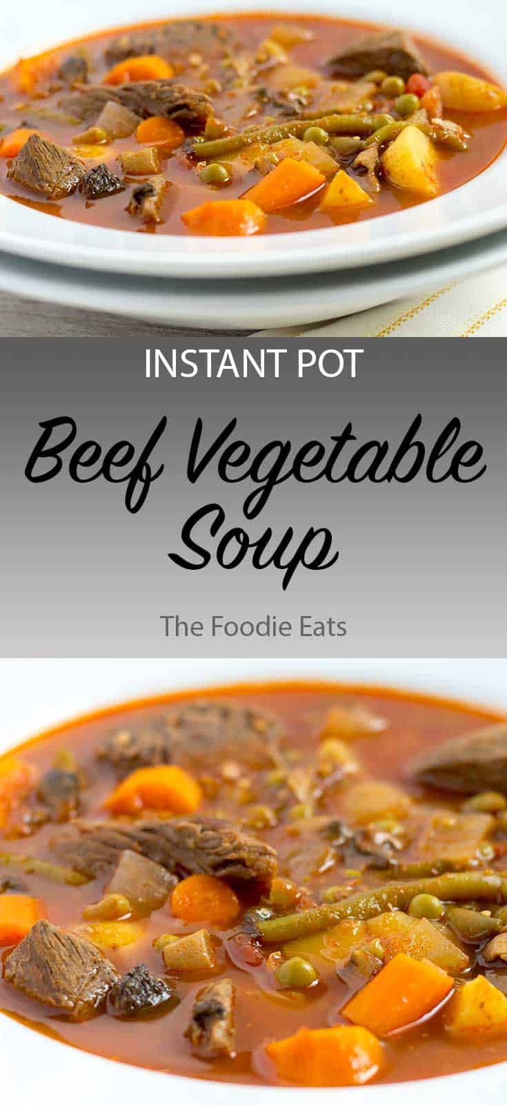 Beef Vegtable Soup
 Pressure Cooker Beef Ve able Soup