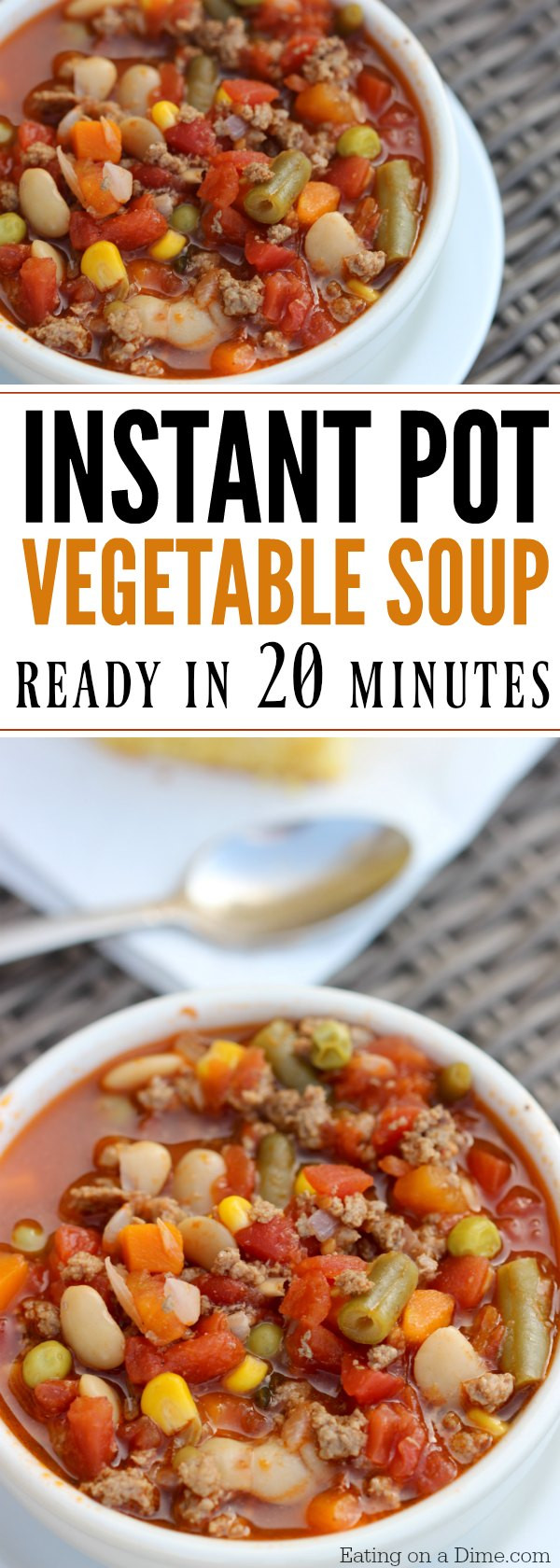 Beef Vegtable Soup
 Instant Pot Beef Ve able Soup Recipe Eating on a Dime