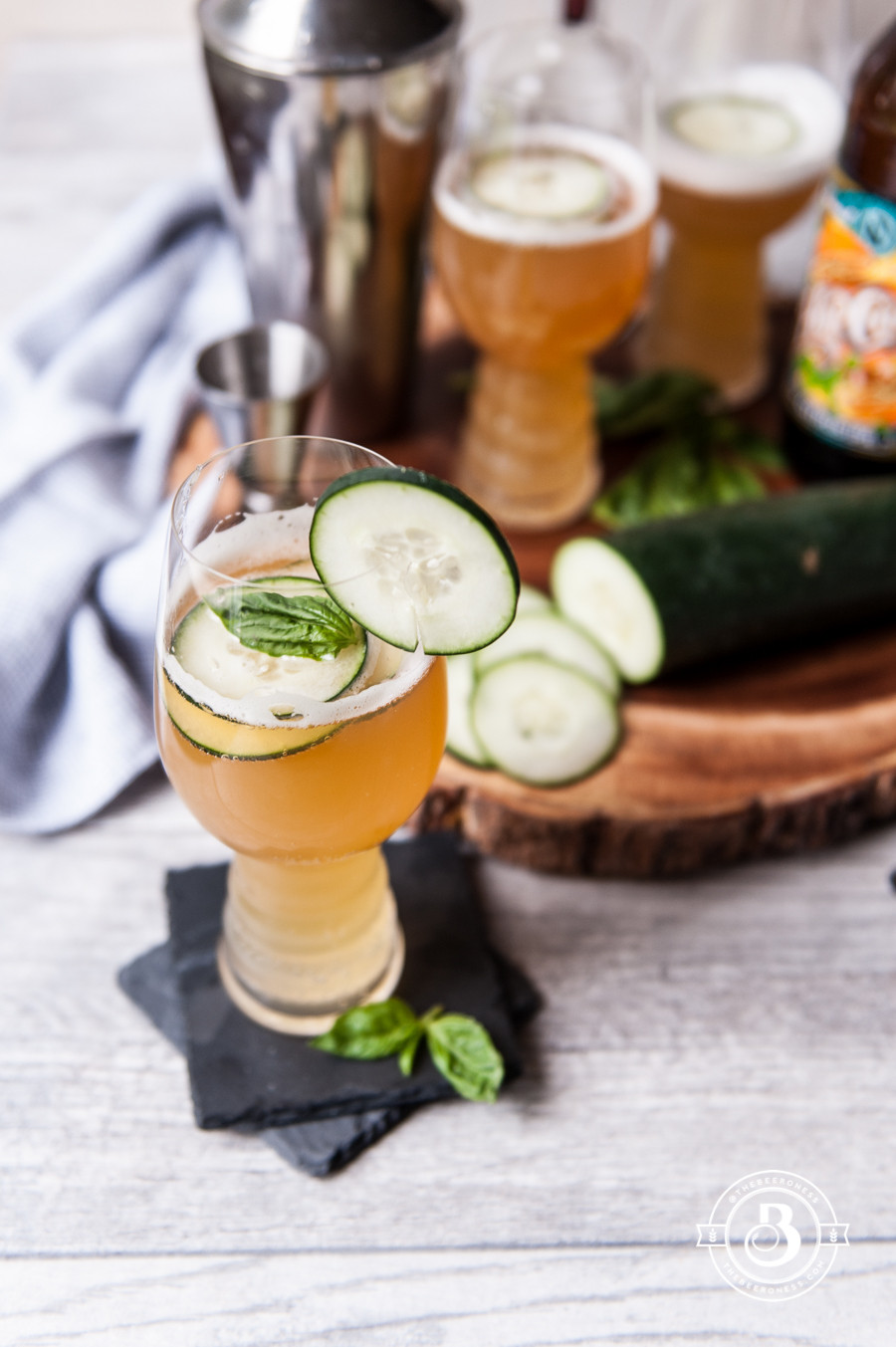 Beer Cocktails Recipes
 Beer Cocktail Recipe Cucumber Basil IPA Cooler The