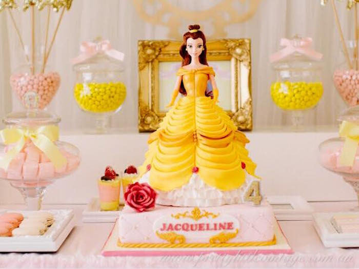 Belle Birthday Party Ideas
 Kara s Party Ideas Princess Belle Inspired Beauty and the