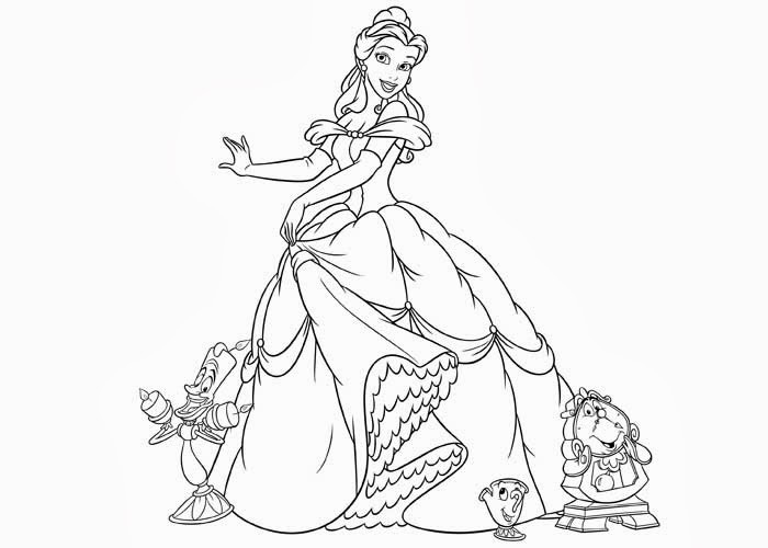 Belle Printable Coloring Pages
 Belle coloring pages
