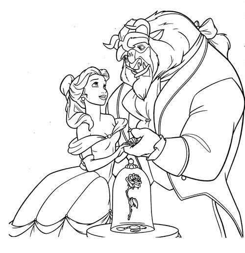 Belle Printable Coloring Pages
 Disney Princesses Belle Coloring Pages Disney Coloring