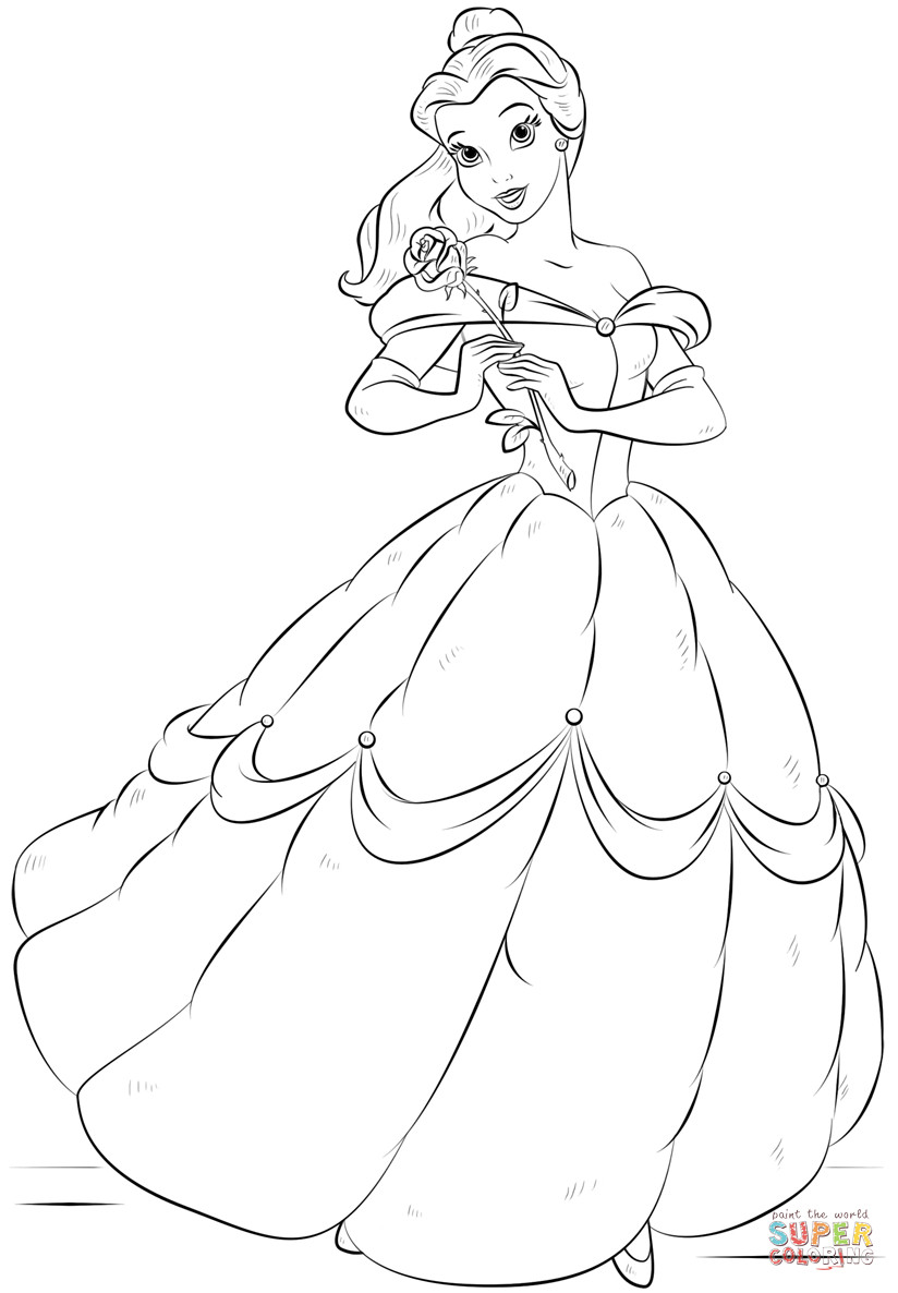 Belle Printable Coloring Pages
 Belle coloring page