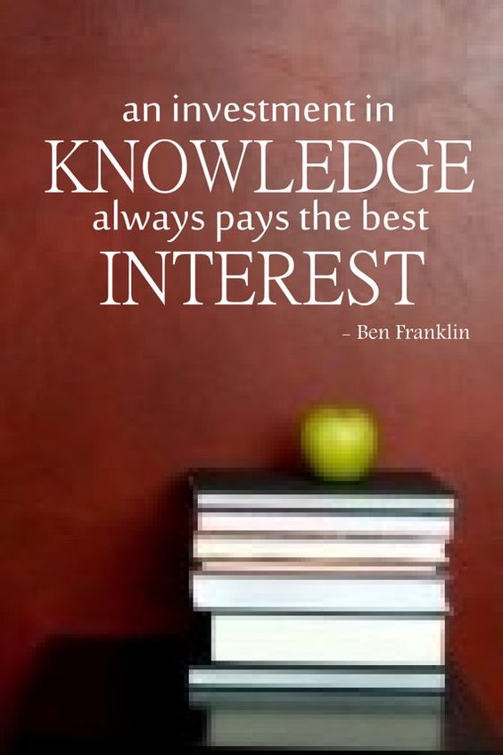 Benjamin Franklin Quotes On Education
 "An investment in knowledge always pays the best interest