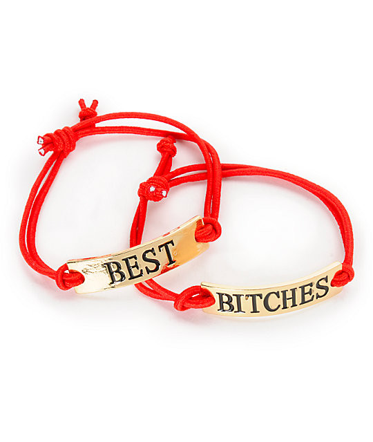 Best Bitches Bracelet
 Stone Locket Best Bitches Bracelet Pack at Zumiez PDP