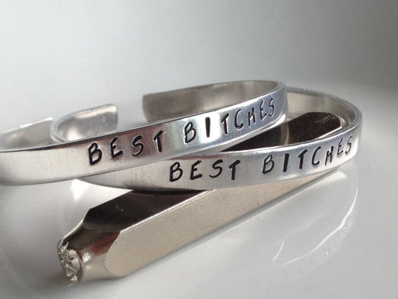 Best Bitches Bracelet
 Best Bitches Best Friend Bracelet Set by FamilyHouseStampin