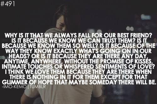 Best Friend And Lover Quotes
 Best friends falling in love quotes tumblr Collection