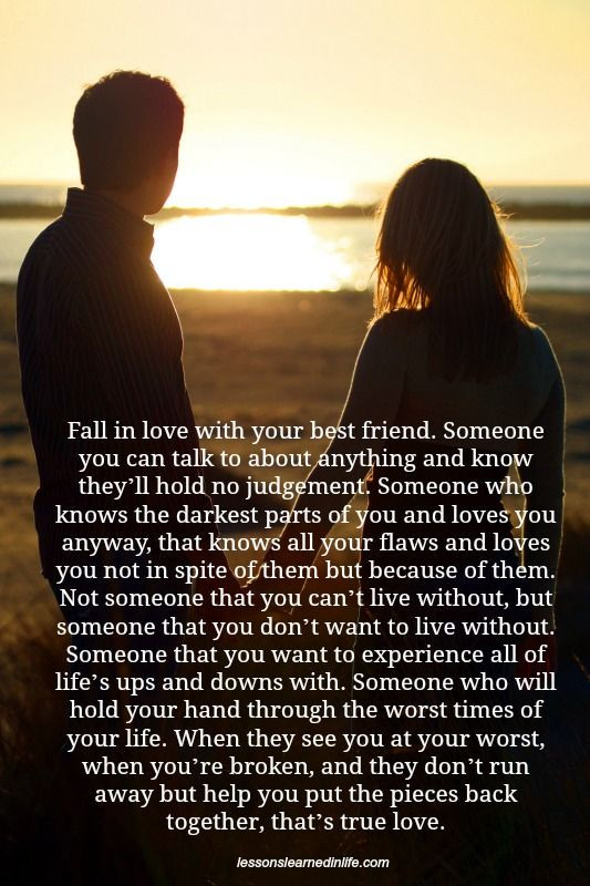 Best Friend And Lover Quotes
 Fall in love with your best friend Someone you can talk