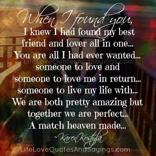 Best Friend And Lover Quotes
 YOU ARE MY BEST FRIEND QUOTES AND SAYINGS image quotes at