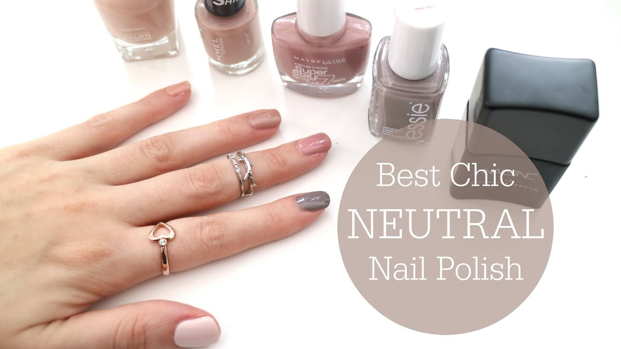 Best Neutral Nail Colors
 BEST Chic Neutral Nail Polishes Top 5 Rachael Jade