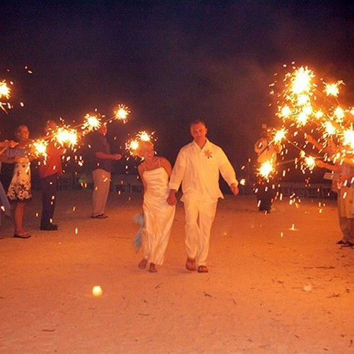 Best Place To Buy Wedding Sparklers
 beach wedding with sparklers Wedding Sparklers