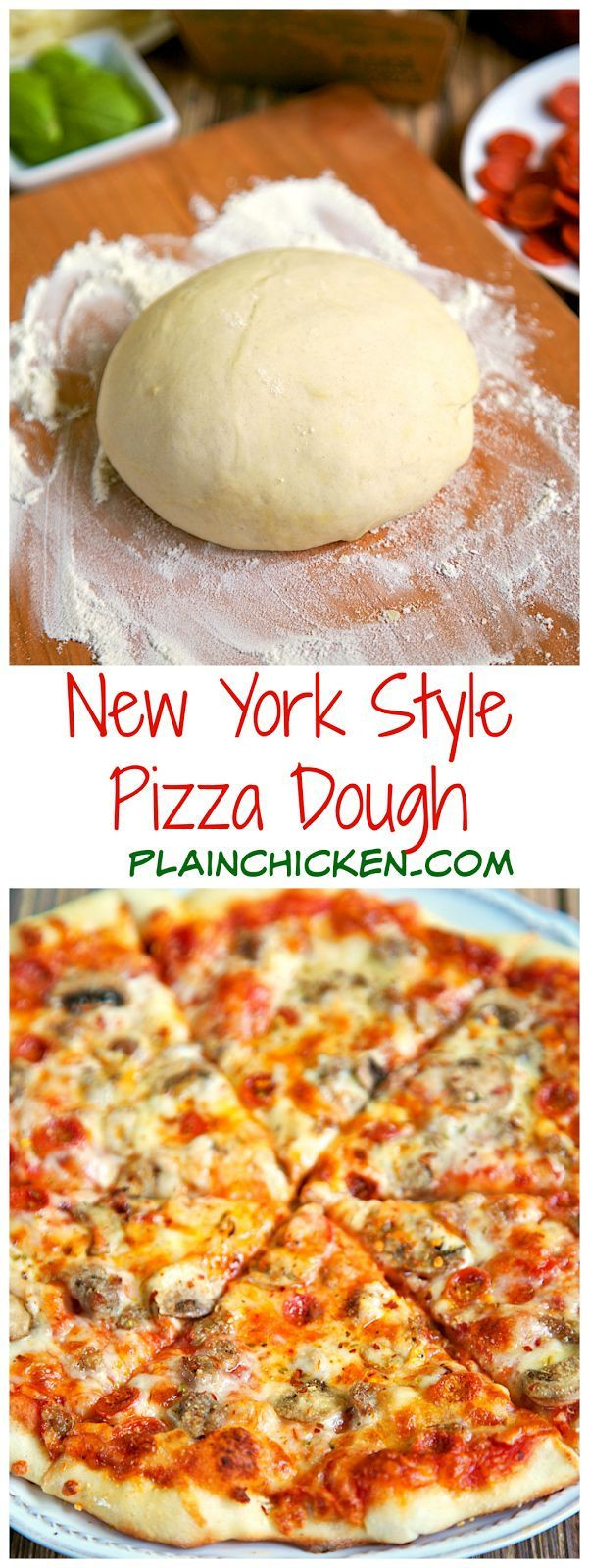 Best Premade Pizza Dough
 New York Style Pizza Dough Recipe only 4 ingre nts to