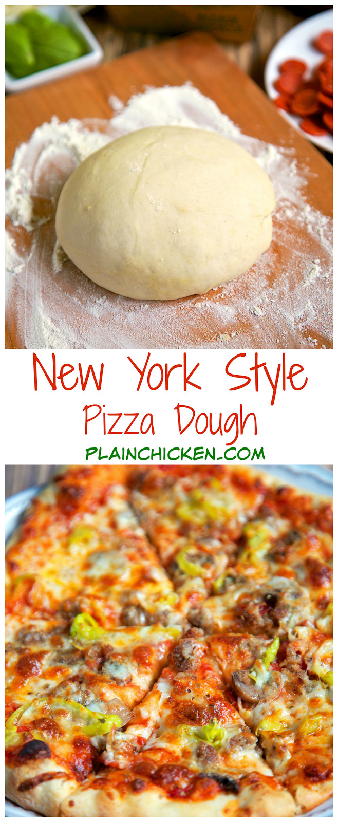 Best Premade Pizza Dough
 New York Style Pizza Dough Recipe only 4 ingre nts to