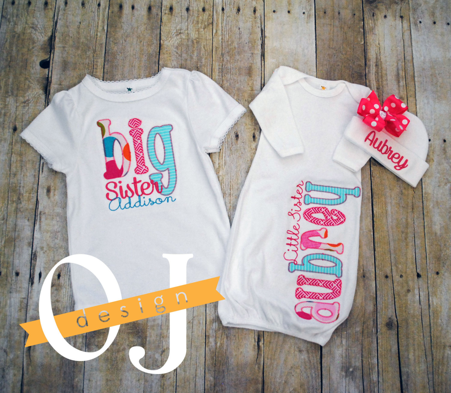 Big Sister Gifts From Baby
 Big Sister Little Sister Personalized Baby Newborn Gift