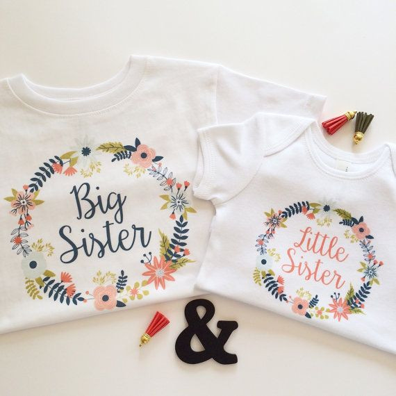 Big Sister Gifts From Baby
 Bundle Long Sleeve Big Sister Little Sister by