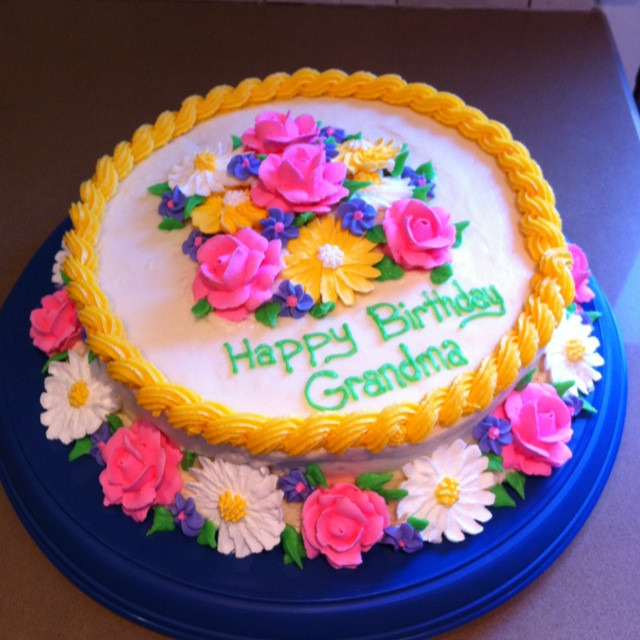 Birthday Cake Design Ideas
 Great cake design for Grandma s 92nd birthday