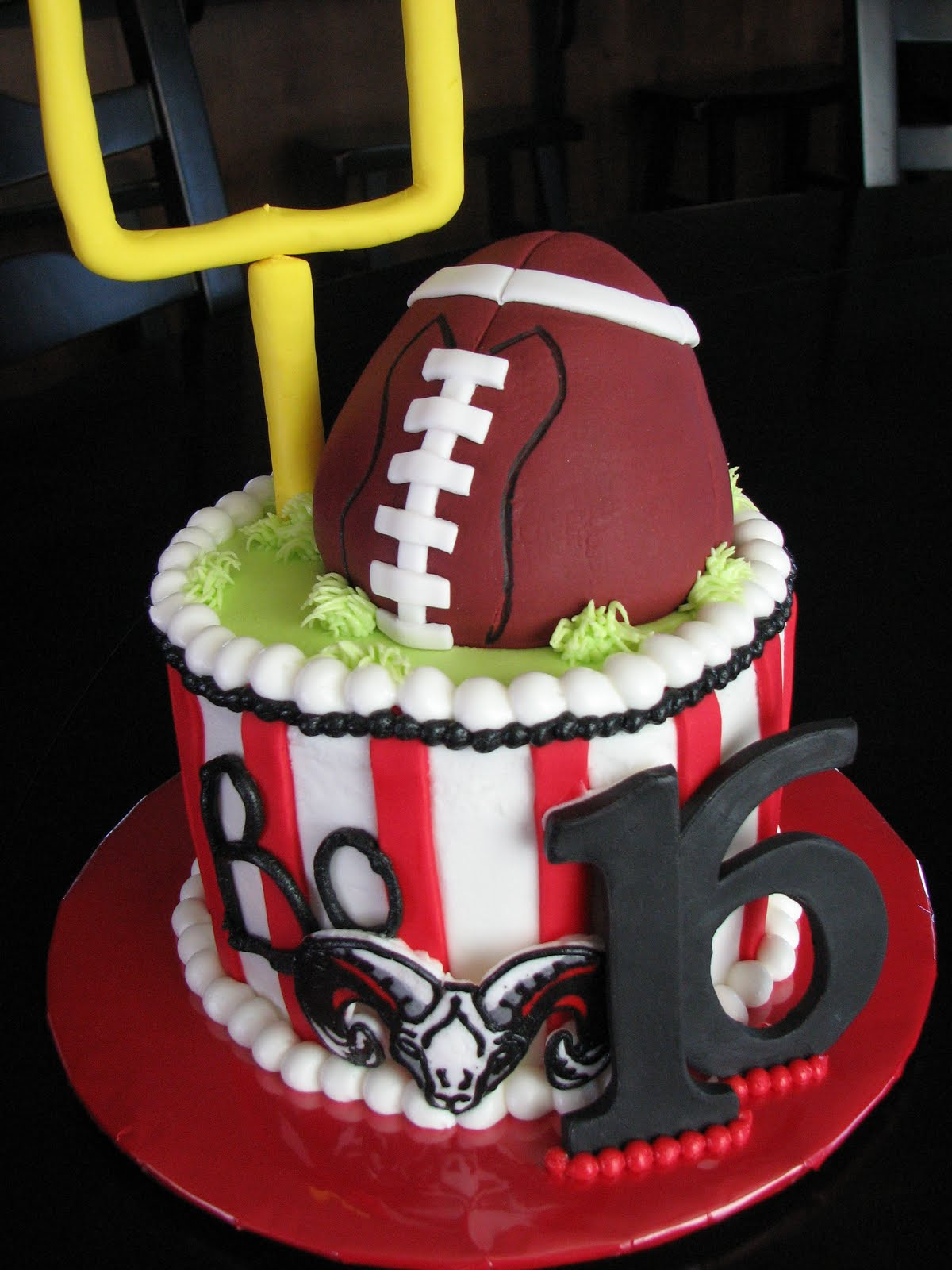 Birthday Cake Design Ideas
 Decadent Designs Highland Rams Football Birthday Cake