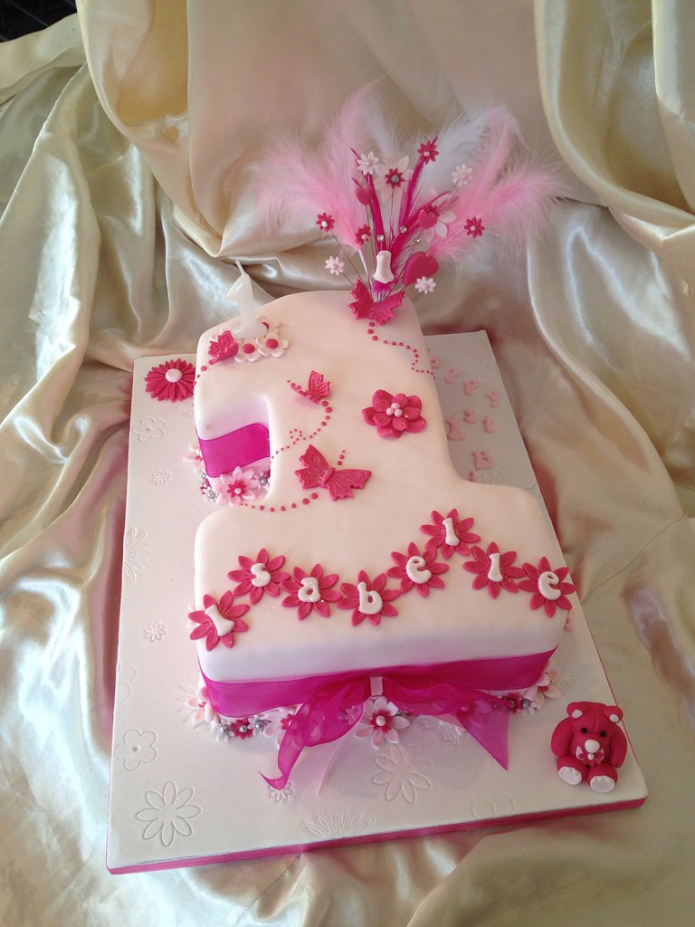 Birthday Cake For 1 Year Old Baby Girl
 Baby girls 1st birthday cake Karen Kavanagh