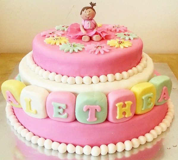 Birthday Cake For Baby Girl
 Baby 1st Birthday Cake – Delcies Desserts and Cakes