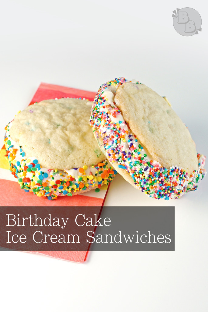Birthday Cake Ice Cream Sandwich
 Birthday Cake Ice Cream Sandwiches