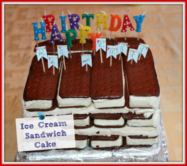 Birthday Cake Ice Cream Sandwich
 Semi Homemade Birthday Cake Ideas Ask Anna