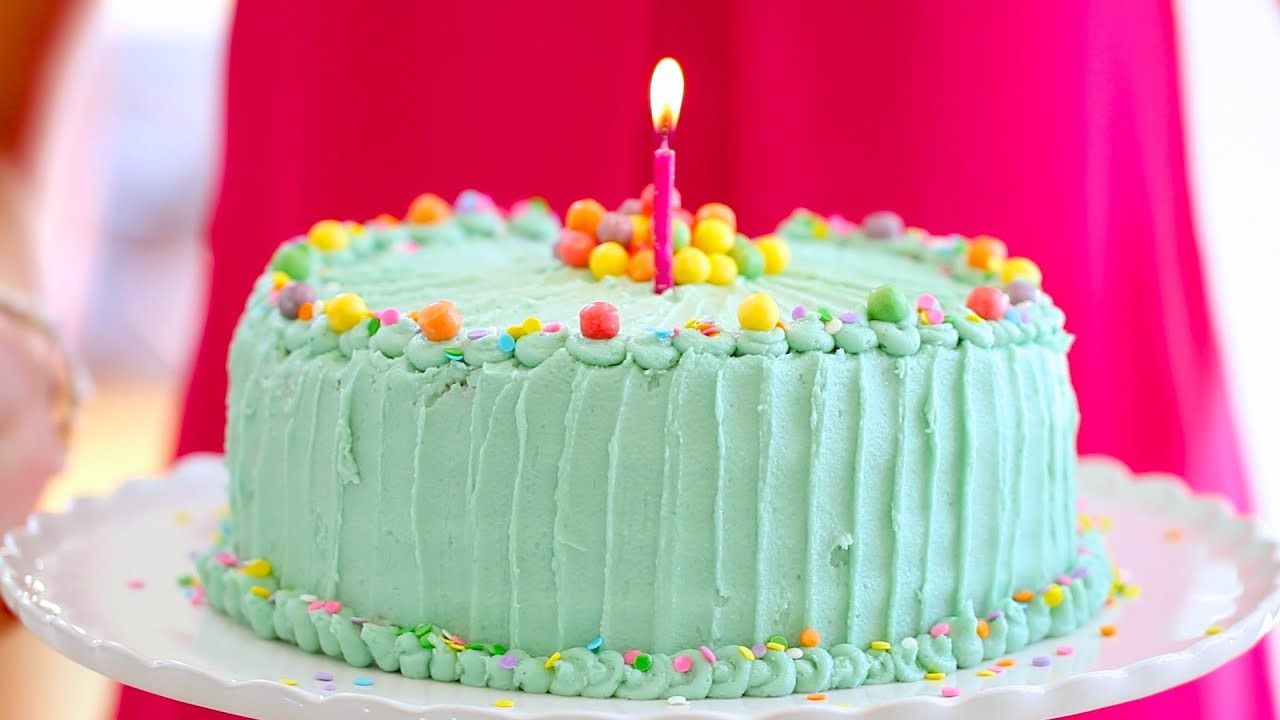 Birthday Cake Icing Recipe
 Birthday Cake Funfetti with Bubblegum Buttercream
