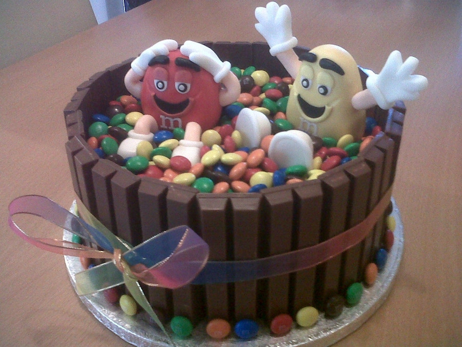 Birthday Cake M&amp;m
 M&m Chocolate Birthday Cake CakeCentral