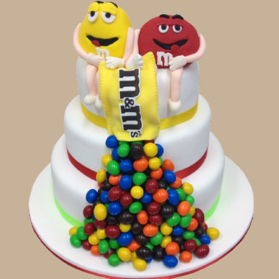 Birthday Cake M&amp;m
 M&M s Custom Birthday Cake