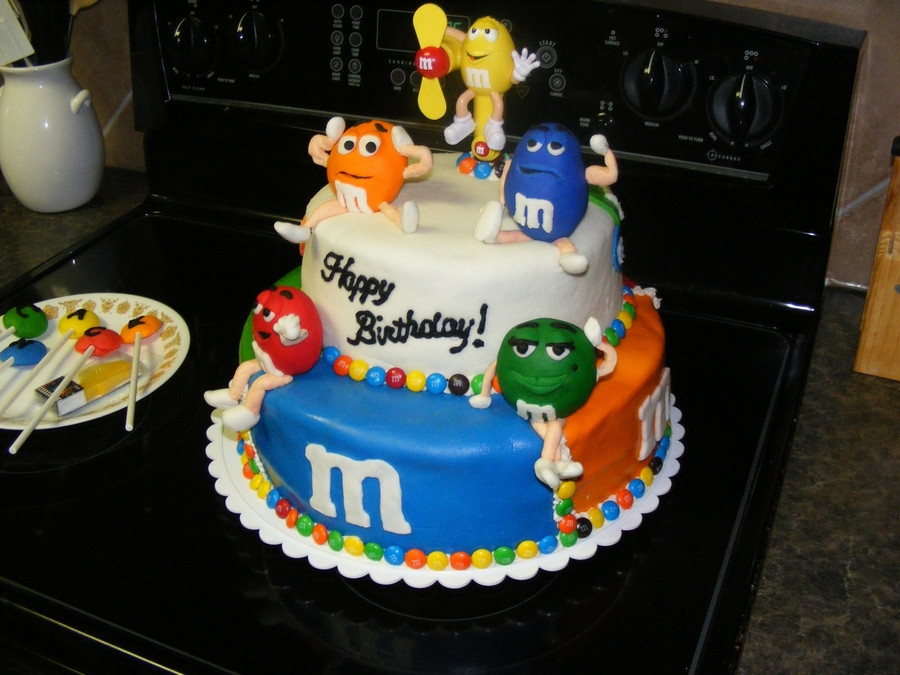 Birthday Cake M&amp;m
 M&m Birthday Cake CakeCentral