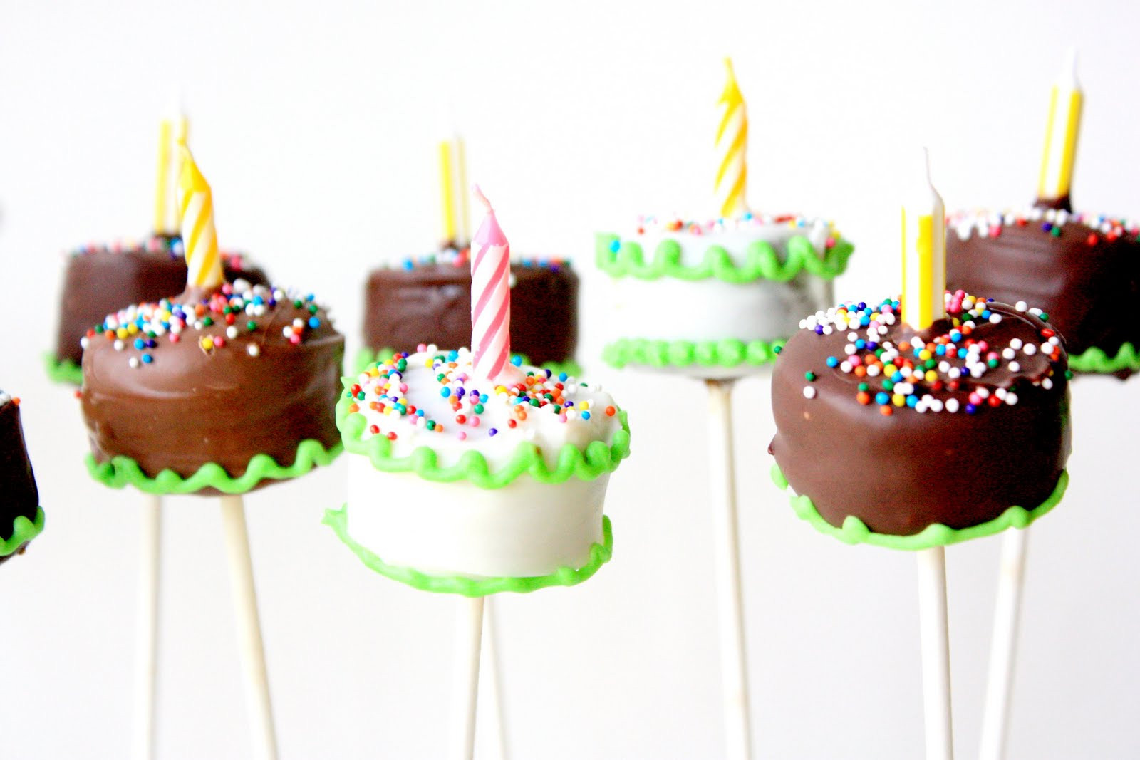 Birthday Cake Pops
 Munchkin Munchies Birthday Cake Brownie Pops
