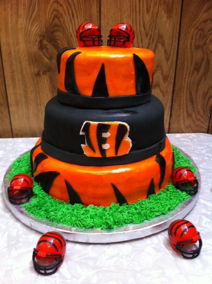 Birthday Cakes Cincinnati
 Cincinnati Bengals Cake Cakes by Angela Neidich