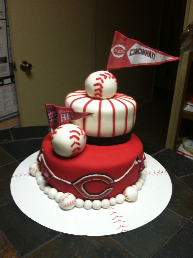 Birthday Cakes Cincinnati
 Cincinnati Reds baseball birthday cake