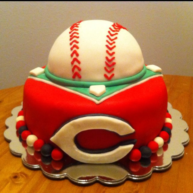 Birthday Cakes Cincinnati
 Cincinnati Reds cake I made for a birthday