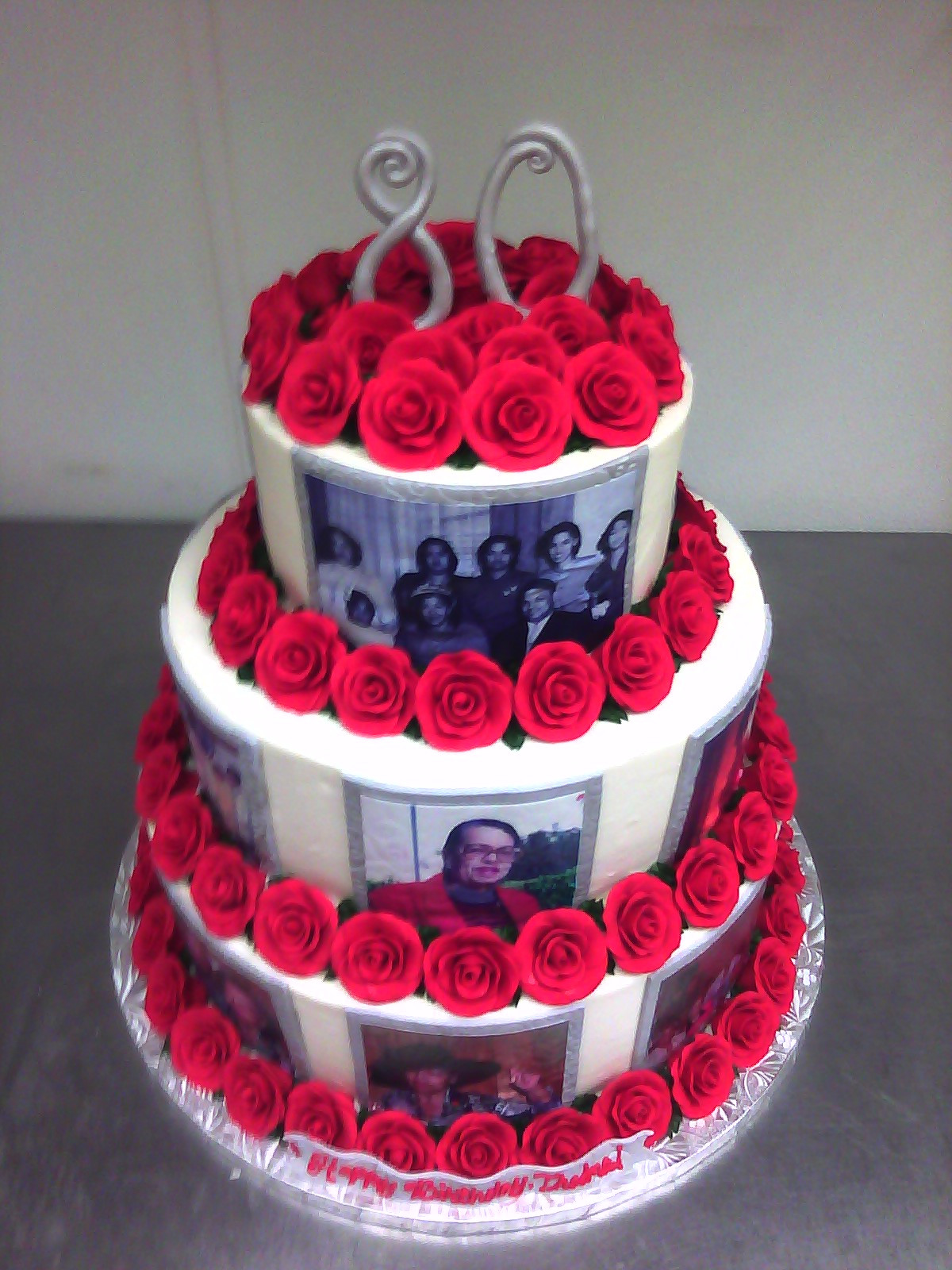 Birthday Cakes For Ladies
 Rosey 80th Birthday Cake