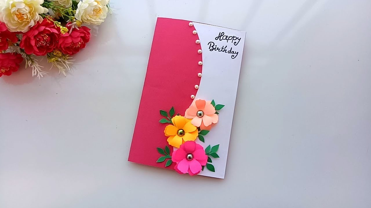 Birthday Card Designs
 Beautiful Handmade Birthday card idea DIY Greeting Pop