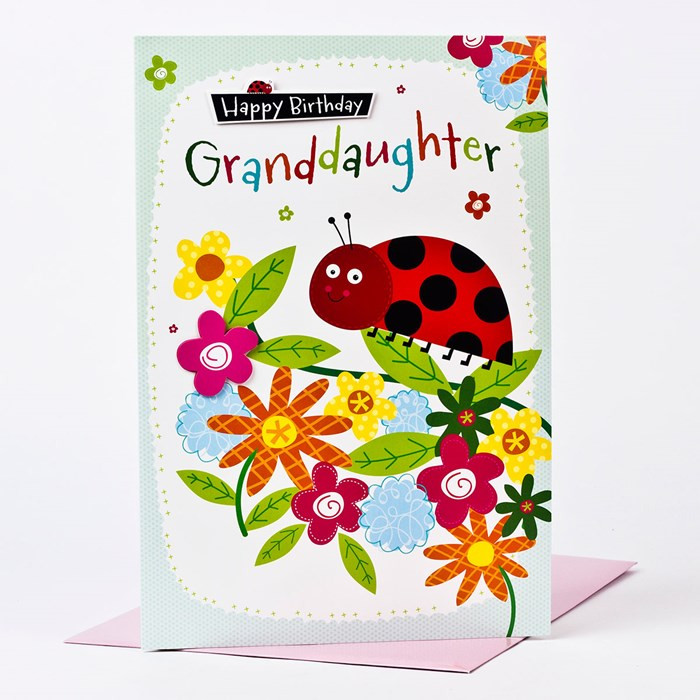 Birthday Card For Granddaughter
 Giant Birthday Card Granddaughter